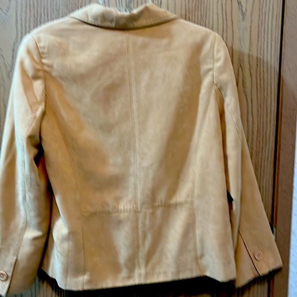 Extremely Soft Dress Jacket Tan/Beige Sz 10 - Picture 3 of 3